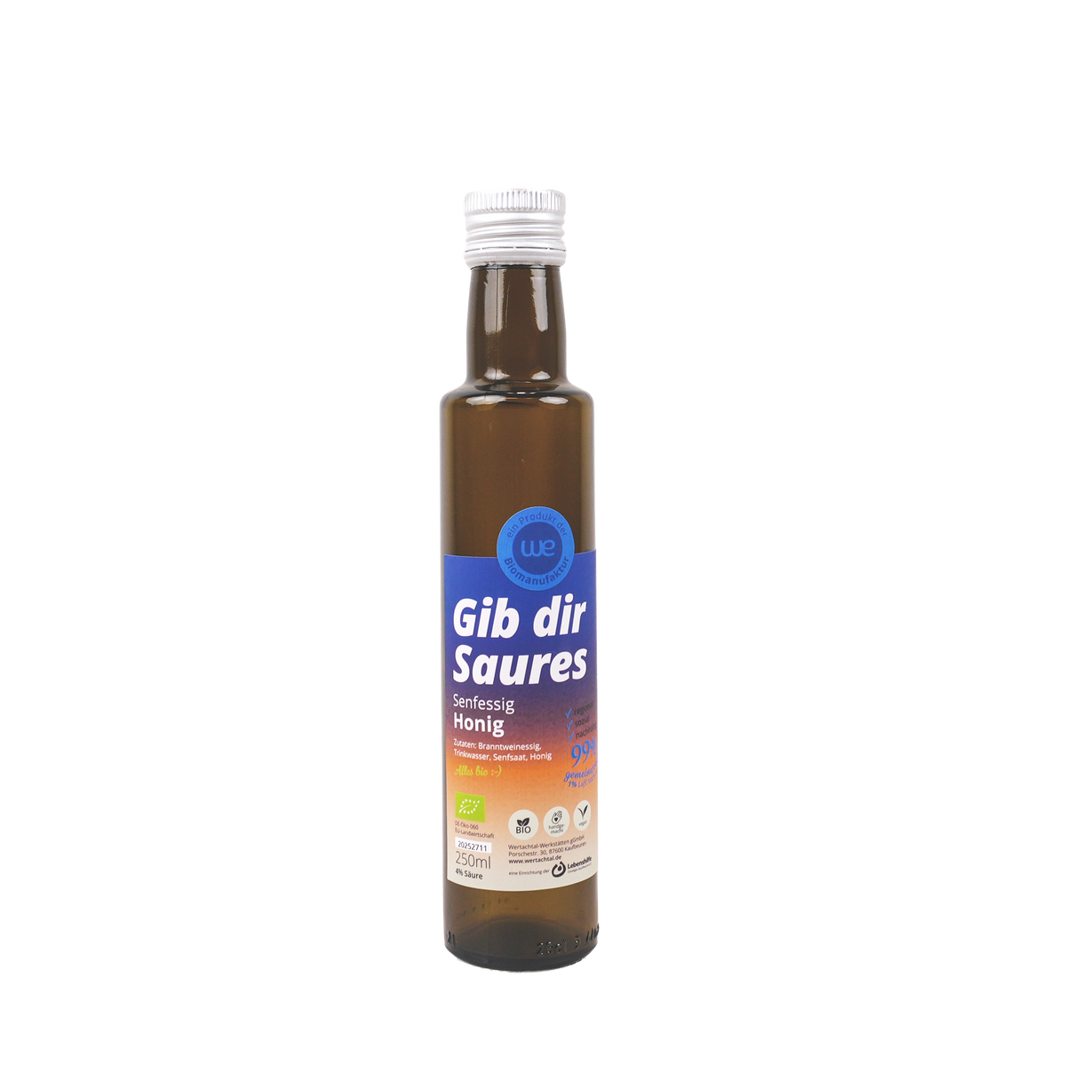 Senfessig Honig 4% Säure Bio