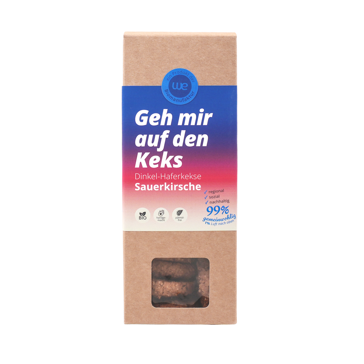 Dinkel-Haferkekse Sauerkirsche Bio